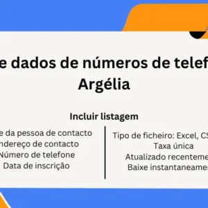 Base de dados de números de telefone da Argélia