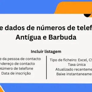Base de dados de números de telefone de Antígua e Barbuda