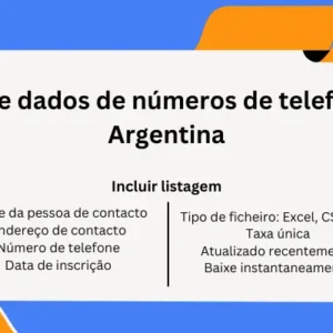 Base de dados de números de telefone da Argentina