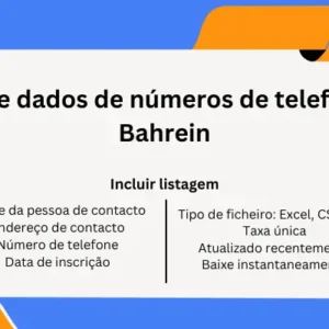Base de dados de números de telefone do Bahrein