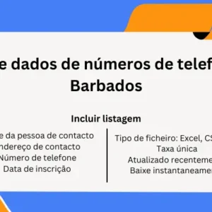 Base de dados de números de telefone de Barbados
