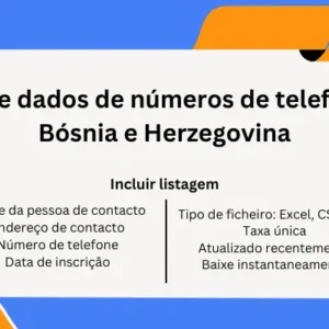 Base de dados de números de telefone da Bósnia e Herzegovina