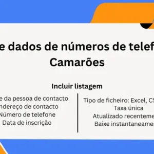 Base de dados de números de telefone de Camarões