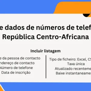 Base de dados de números de telefone da República Centro-Africana