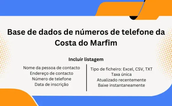 Base de dados de números de telefone da Costa do Marfim