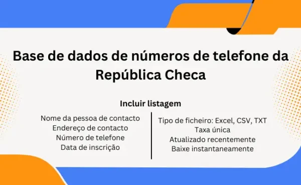 Base de dados de números de telefone da República Checa