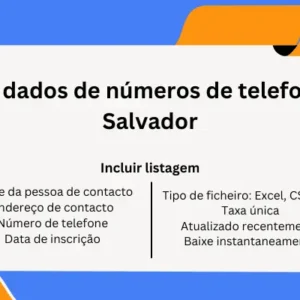 Base de dados de números de telefone de El Salvador