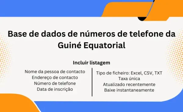 Base de dados de números de telefone da Guiné Equatorial