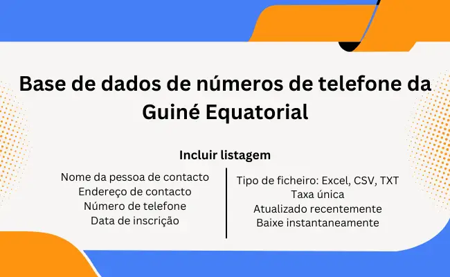 Base de dados de números de telefone da Guiné Equatorial