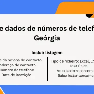 Base de dados de números de telefone da Geórgia