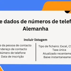 Base de dados de números de telefone da Alemanha