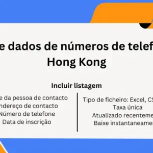 Base de dados de números de telefone de Hong Kong