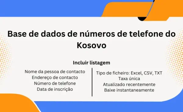 Base de dados de números de telefone do Kosovo