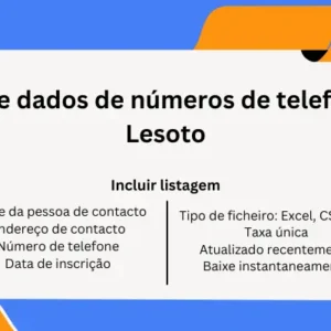 Base de dados de números de telefone do Lesoto