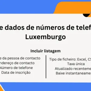 Base de dados de números de telefone de Luxemburgo