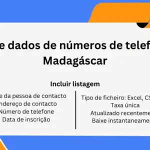 Base de dados de números de telefone de Madagáscar