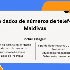 Base de dados de números de telefone das Maldivas