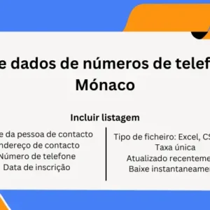 Base de dados de números de telefone do Mónaco