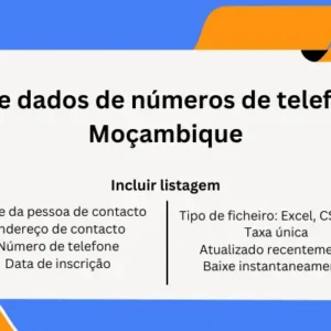 Base de dados de números de telefone de Moçambique