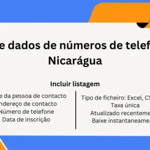 Base de dados de números de telefone da Nicarágua