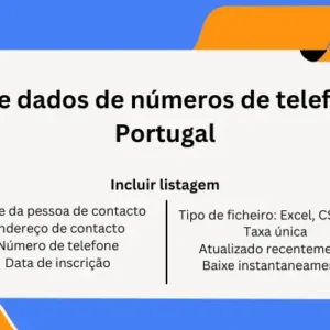 Base de dados de números de telefone de Portugal