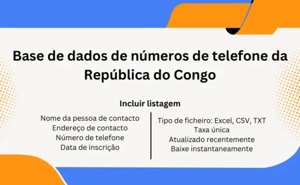 Base de dados de números de telefone da República do Congo