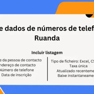 Base de dados de números de telefone do Ruanda
