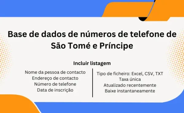 Base de dados de números de telefone de São Tomé e Príncipe