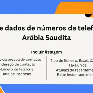 Base de dados de números de telefone da Arábia Saudita