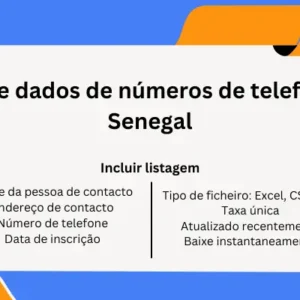 Base de dados de números de telefone do Senegal