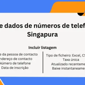 Base de dados de números de telefone de Singapura