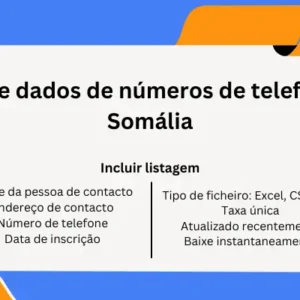 Base de dados de números de telefone da Somália