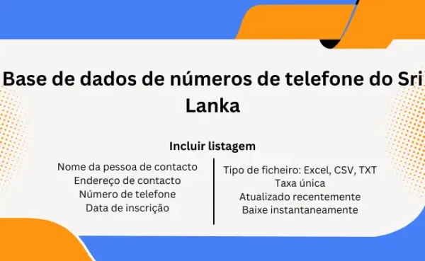 Base de dados de números de telefone do Sri Lanka