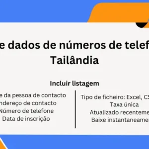 Base de dados de números de telefone da Tailândia