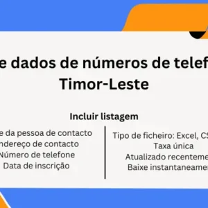 Base de dados de números de telefone de Timor-Leste