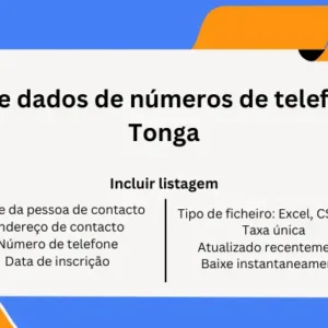 Base de dados de números de telefone de Tonga