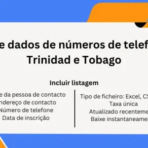 Base de dados de números de telefone de Trinidad e Tobago