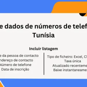 Base de dados de números de telefone da Tunísia