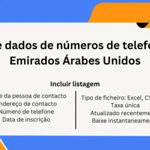 Base de dados de números de telefone dos Emirados Árabes Unidos