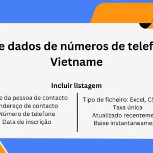 Base de dados de números de telefone do Vietname