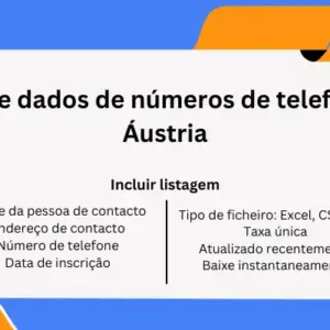 Base de dados de números de telefone da Áustria