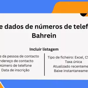 Base de dados de números de telefone do Bahrein