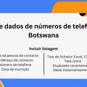 Base de dados de números de telefone do Botswana