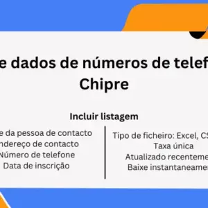 Base de dados de números de telefone de Chipre