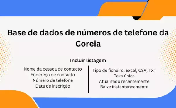 Base de dados de números de telefone da Coreia