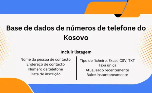 Base de dados de números de telefone do Kosovo