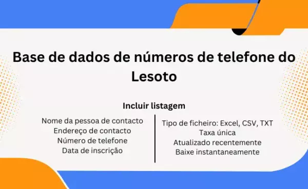 Base de dados de números de telefone do Lesoto