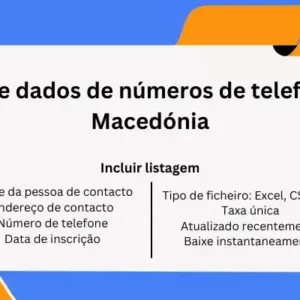 Base de dados de números de telefone da Macedónia