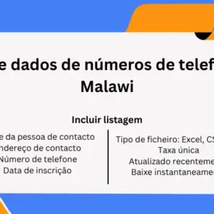 Base de dados de números de telefone do Malawi