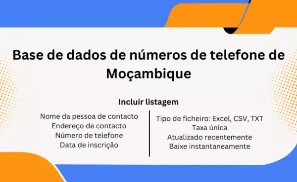 Base de dados de números de telefone de Moçambique